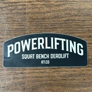 A7 Powerlifting Sticker